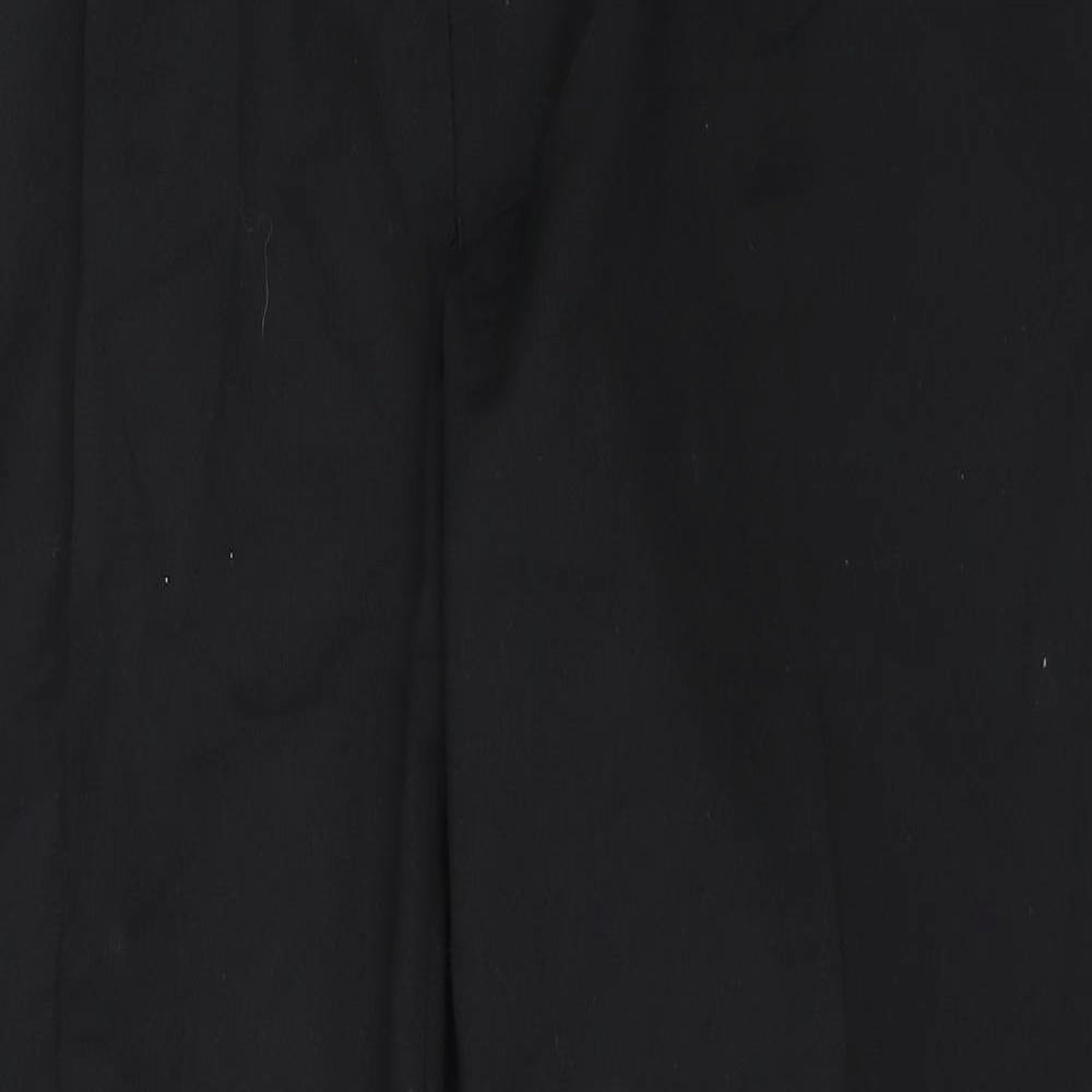 Marks and Spencer Mens Black  Polyester Trousers  Size 38 in L31 in Regular