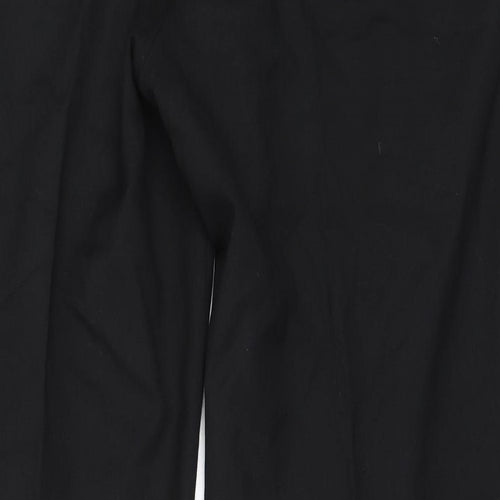 Marks and Spencer Mens Black  Polyester Trousers  Size 38 in L31 in Regular
