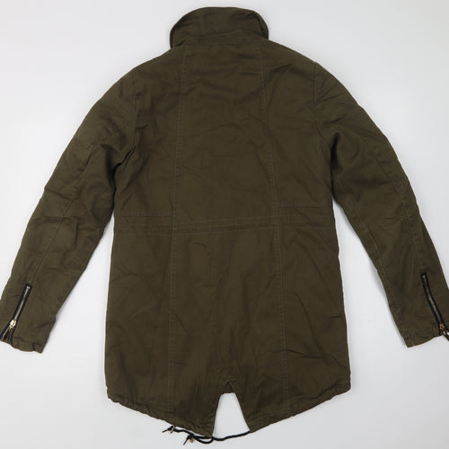 Miss Unique Womens Green   Parka Jacket Size 8  Zip