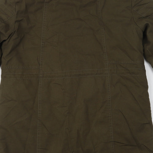 Miss Unique Womens Green   Parka Jacket Size 8  Zip