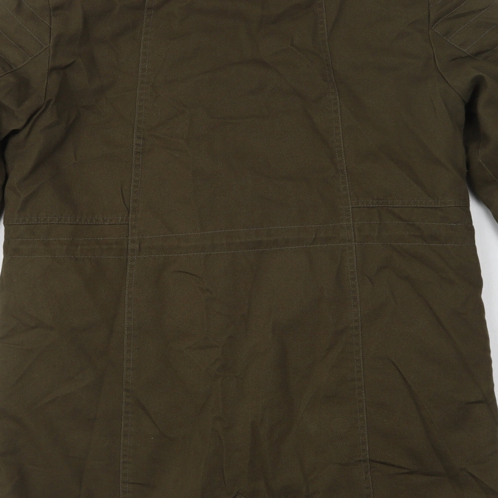 Miss Unique Womens Green   Parka Jacket Size 8  Zip