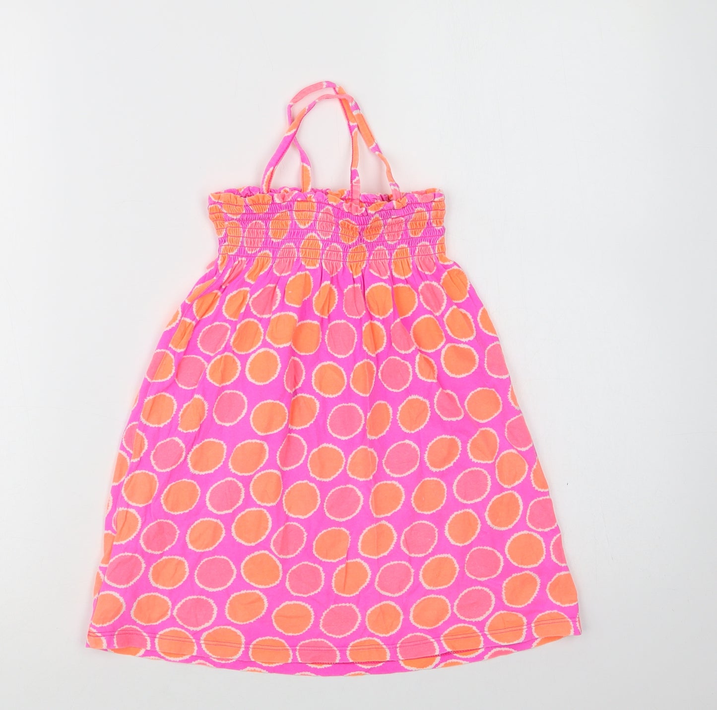Gap Girls Pink Geometric Cotton A-Line  Size 3 Years  Square Neck
