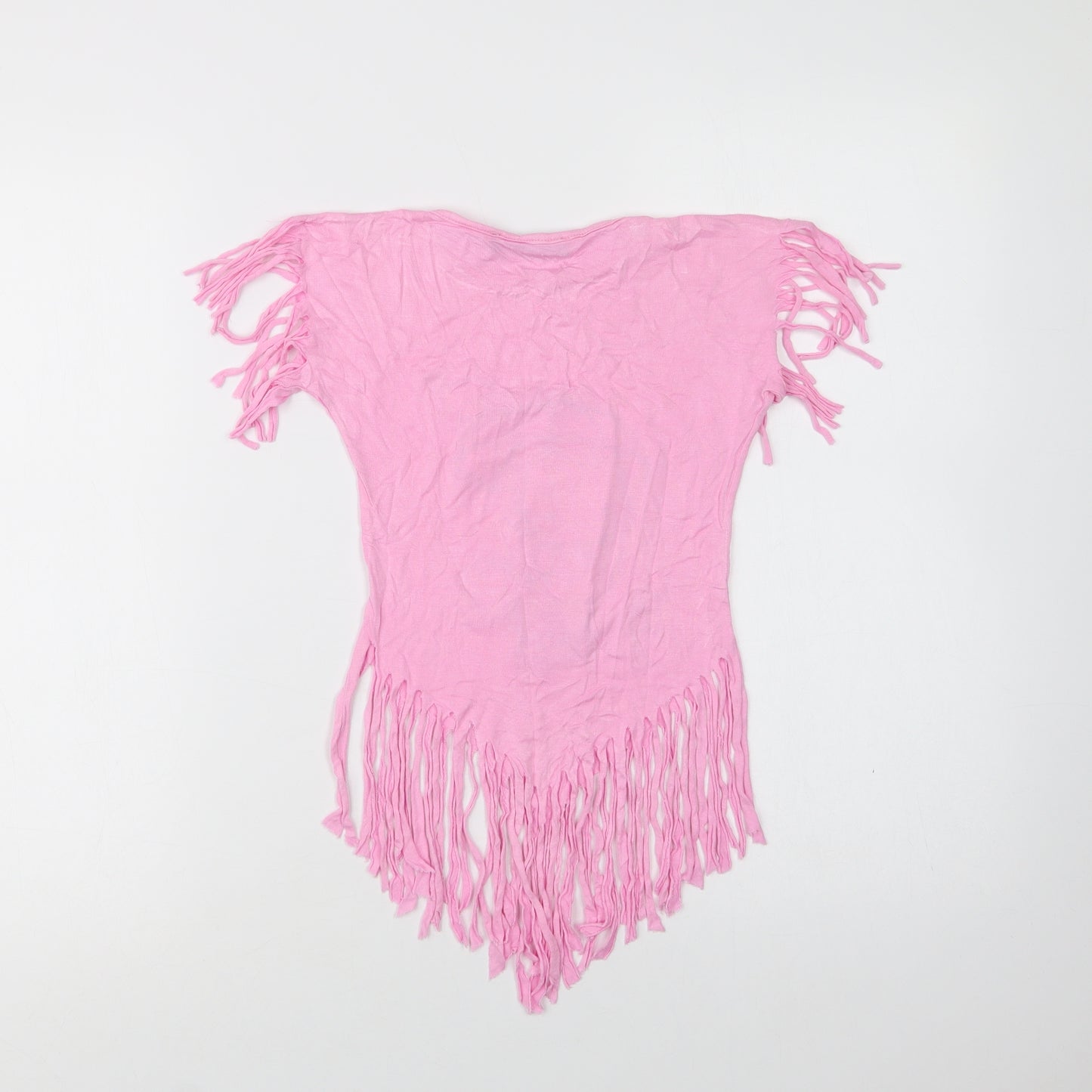 Hello Kitty Girls Pink  Cotton Basic Blouse Size 2 Years Crew Neck