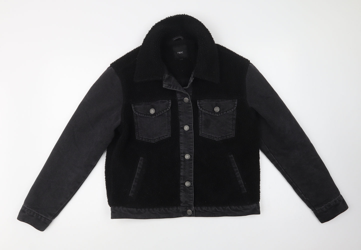 NEXT Womens Black   Jacket  Size 10  Button
