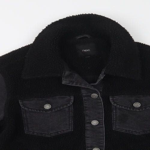 NEXT Womens Black   Jacket  Size 10  Button