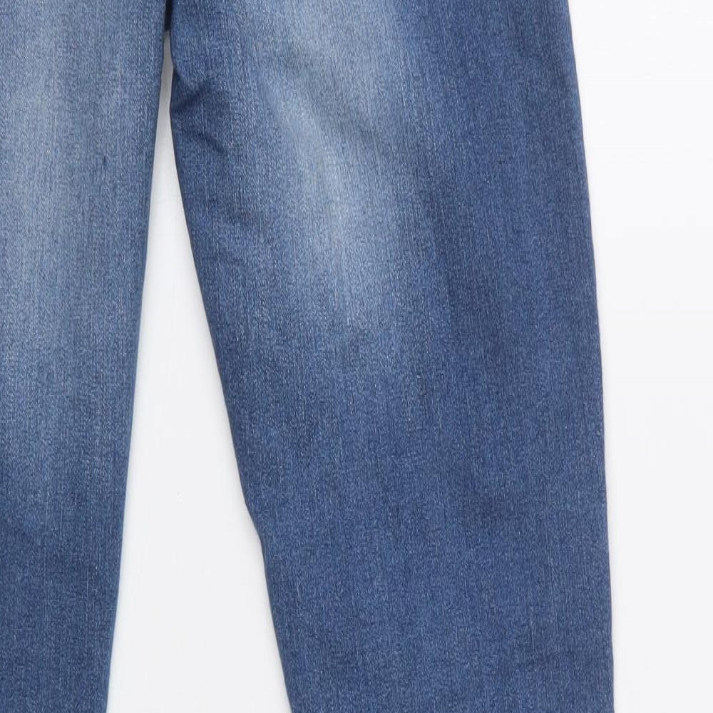 Primark Womens Blue  Cotton Jegging Jeans Size 12 L32 in Regular Button