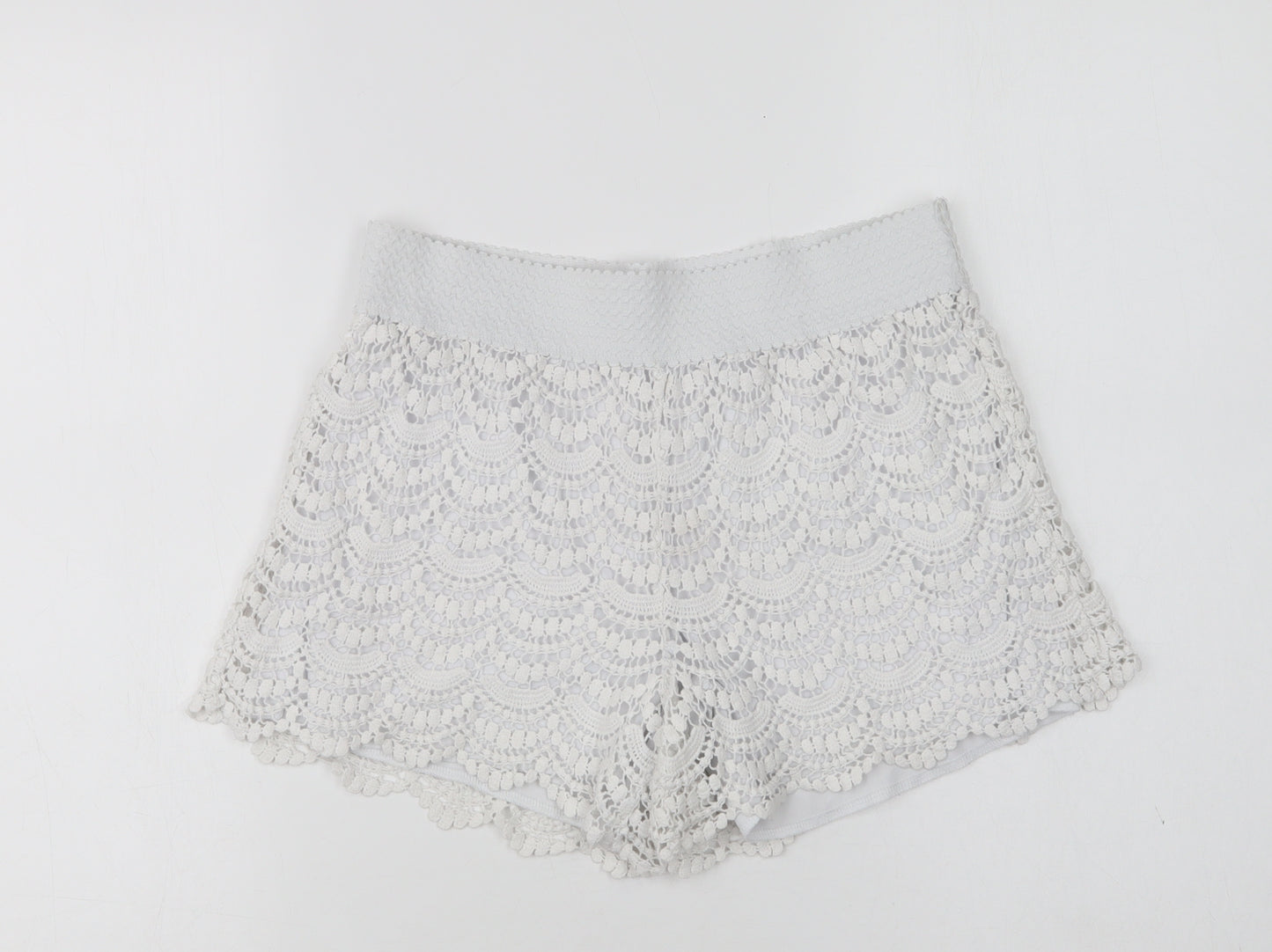 George Womens White  Cotton Bermuda Shorts Size 10 L3 in Regular