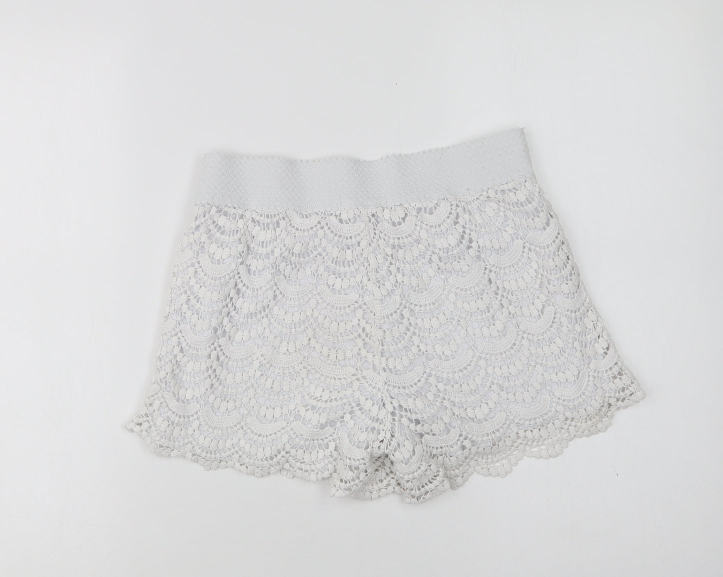 George Womens White  Cotton Bermuda Shorts Size 10 L3 in Regular