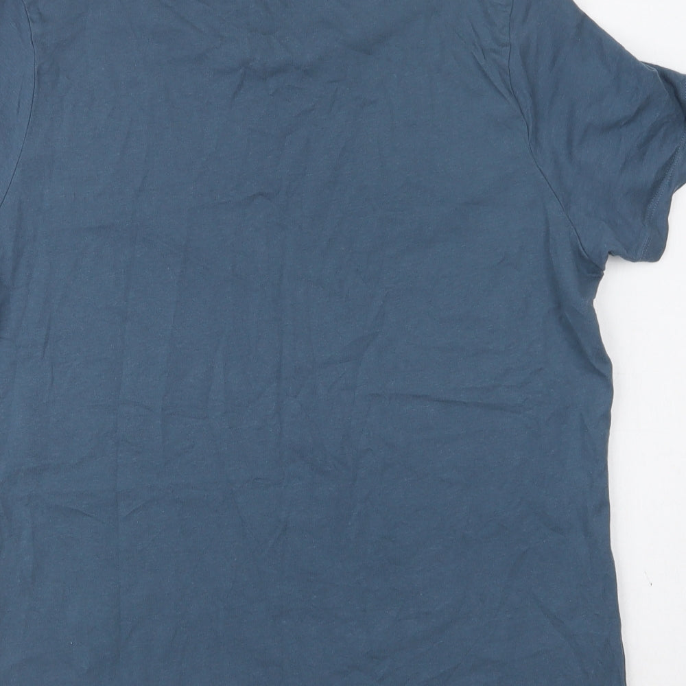 Very Womens Green  Cotton Basic T-Shirt Size 12 Crew Neck