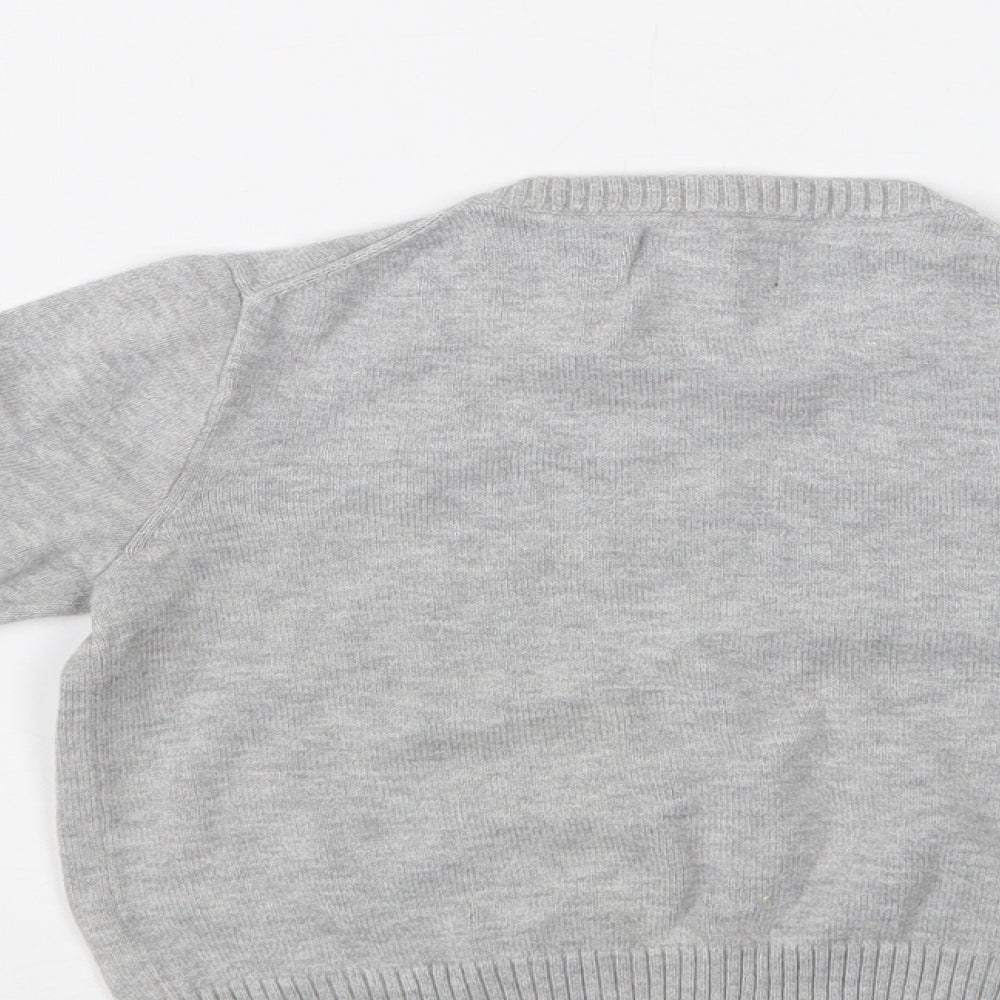 Polo Ralph Lauren Boys Grey Crew Neck  Cotton Pullover Jumper Size 2 Years