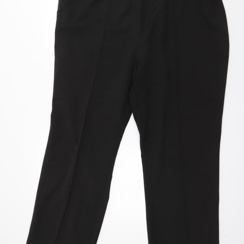Bonmarché Womens Black  Polyester Trousers  Size 22 L27 in Regular