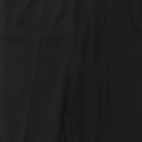 Bonmarché Womens Black  Polyester Trousers  Size 22 L27 in Regular