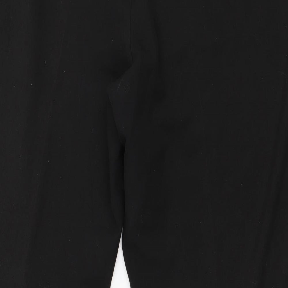 Bonmarché Womens Black  Polyester Trousers  Size 22 L27 in Regular
