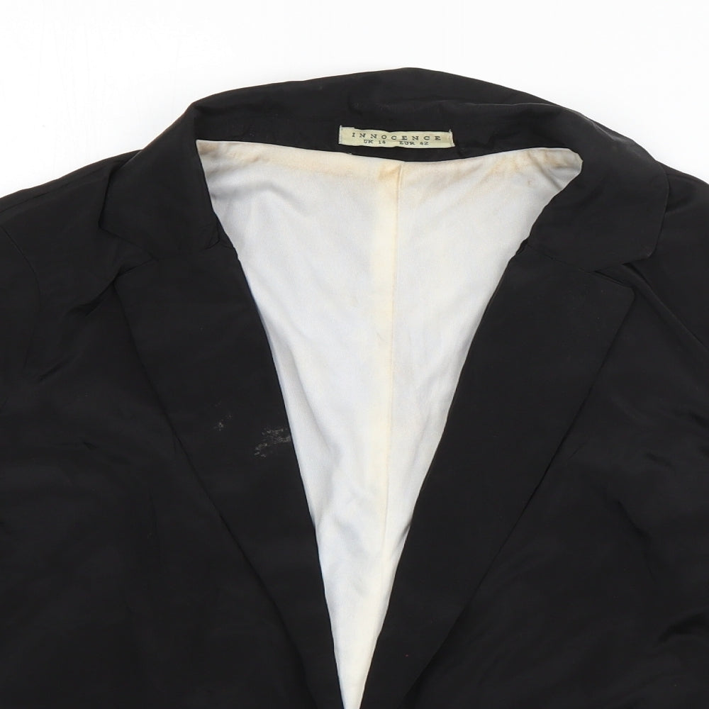innocence Womens Black   Jacket Blazer Size 14