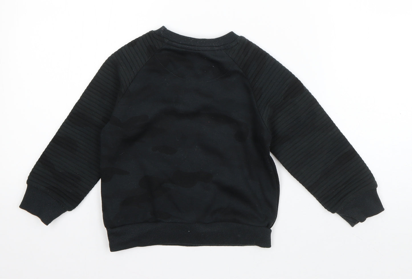 Primark Boys Green Round Neck Camouflage Polyester Pullover Jumper Size 3-4 Years  Pullover