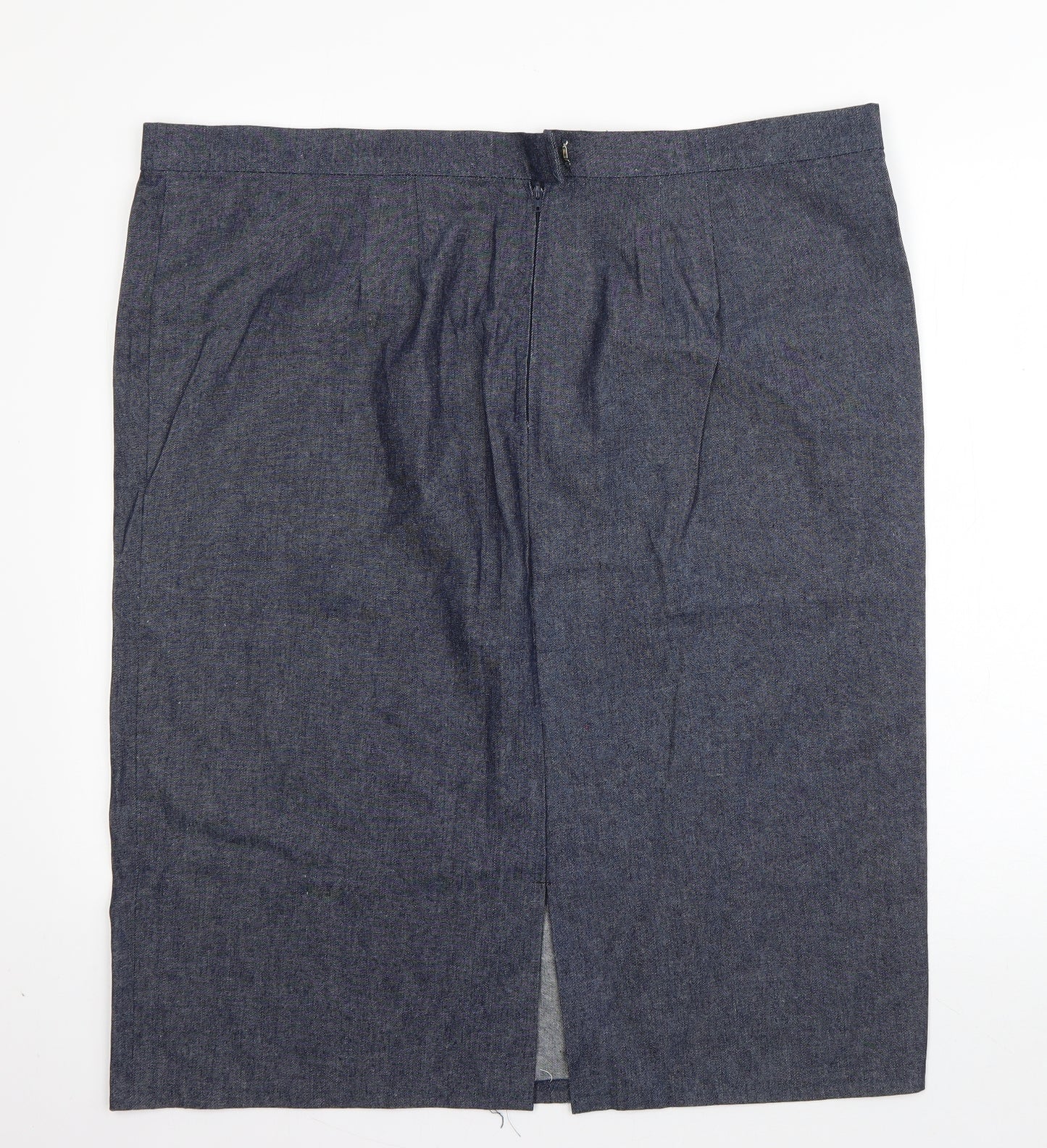 Preworn Womens Blue  Polyester Straight & Pencil Set Size 42 in   Zip