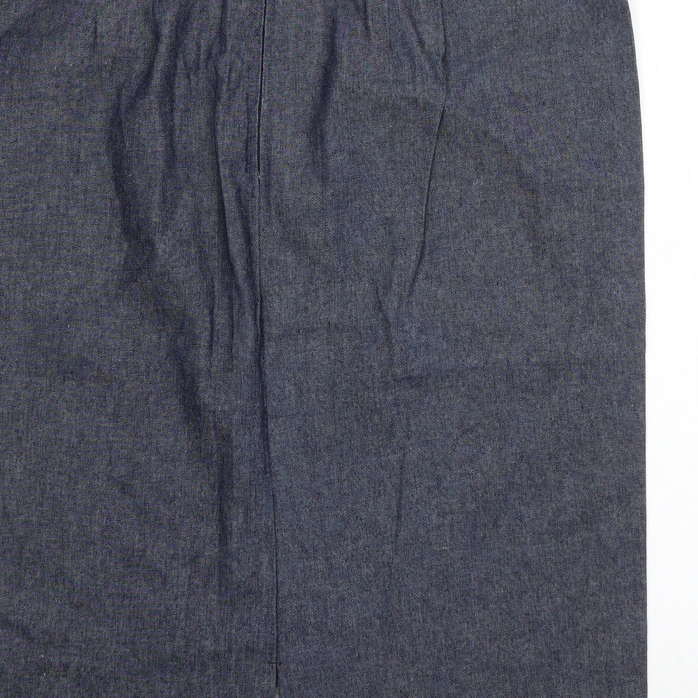 Preworn Womens Blue  Polyester Straight & Pencil Set Size 42 in   Zip