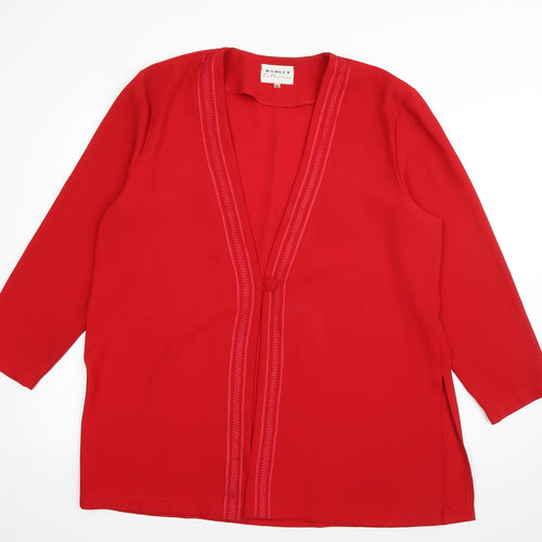 Ashley Collection Womens Red   Jacket Blazer Size XL  Button