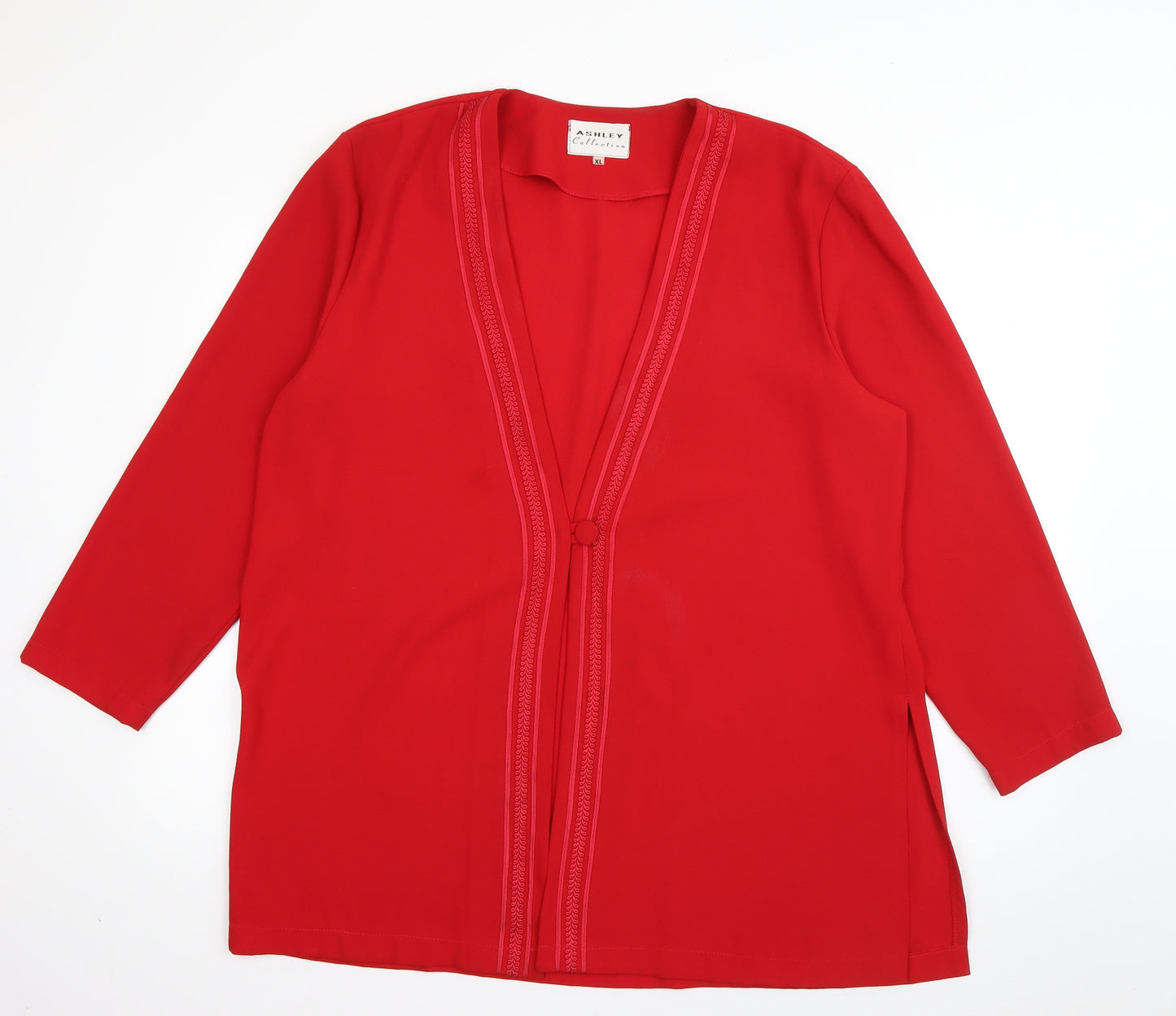 Ashley Collection Womens Red   Jacket Blazer Size XL  Button
