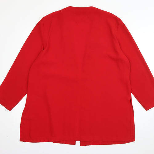 Ashley Collection Womens Red   Jacket Blazer Size XL  Button