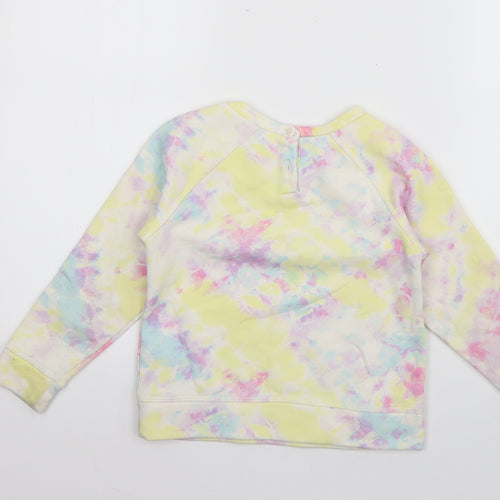 Gap Girls Multicoloured  Cotton Pullover Sweatshirt Size 5 Years  Pullover - Tie Dye