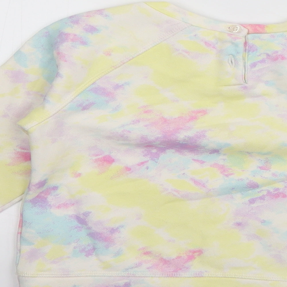 Gap Girls Multicoloured  Cotton Pullover Sweatshirt Size 5 Years  Pullover - Tie Dye
