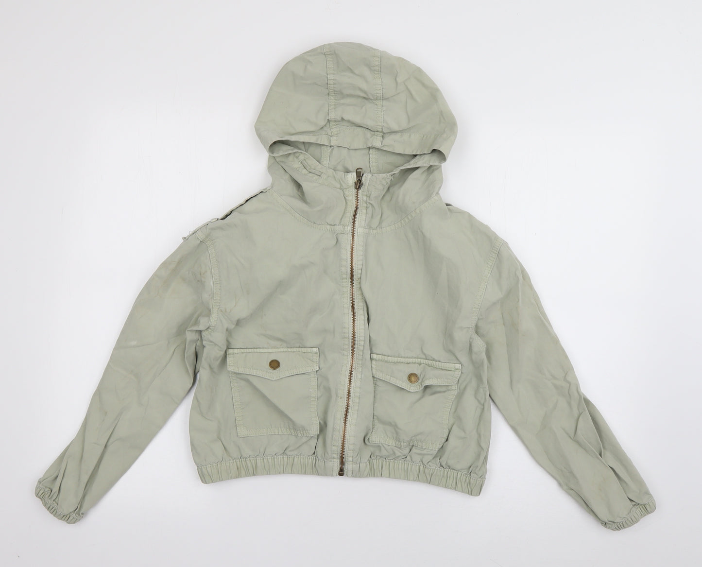 NEXT Girls Green   Jacket  Size 11 Years  Zip