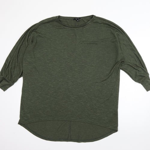 New Look Womens Green  Viscose Pullover Sweatshirt Size L  Pullover