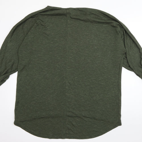 New Look Womens Green  Viscose Pullover Sweatshirt Size L  Pullover