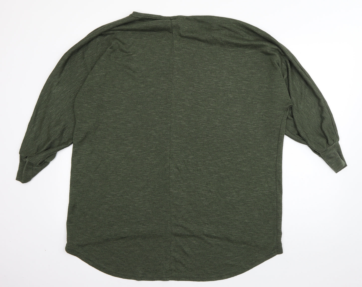 New Look Womens Green  Viscose Pullover Sweatshirt Size L  Pullover