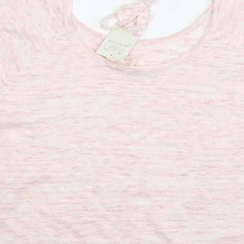 Marks and Spencer Womens Pink Scoop Neck  Acrylic Pullover Jumper Size 12
