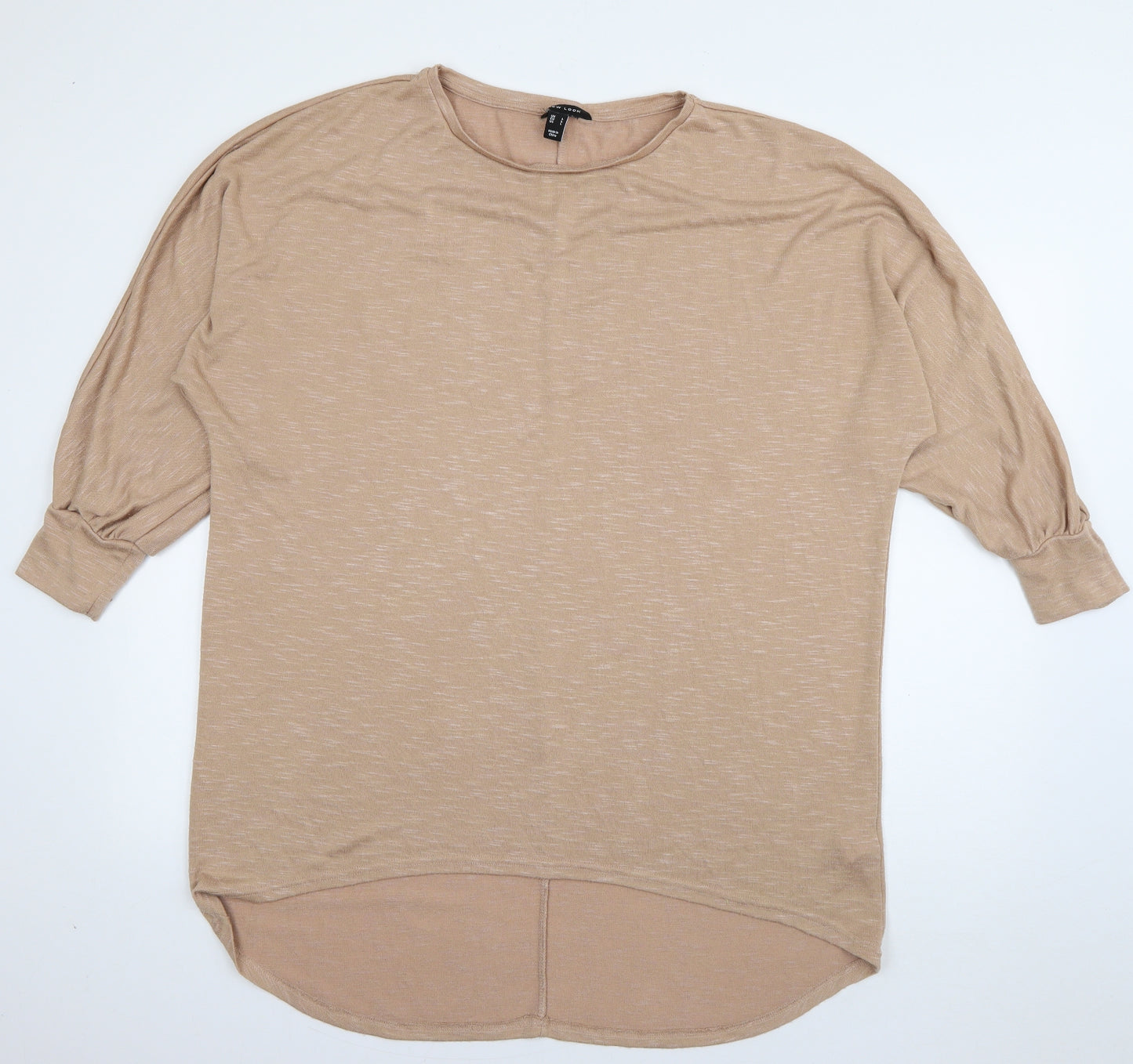 New Look Womens Brown Round Neck  Viscose Pullover Jumper Size L