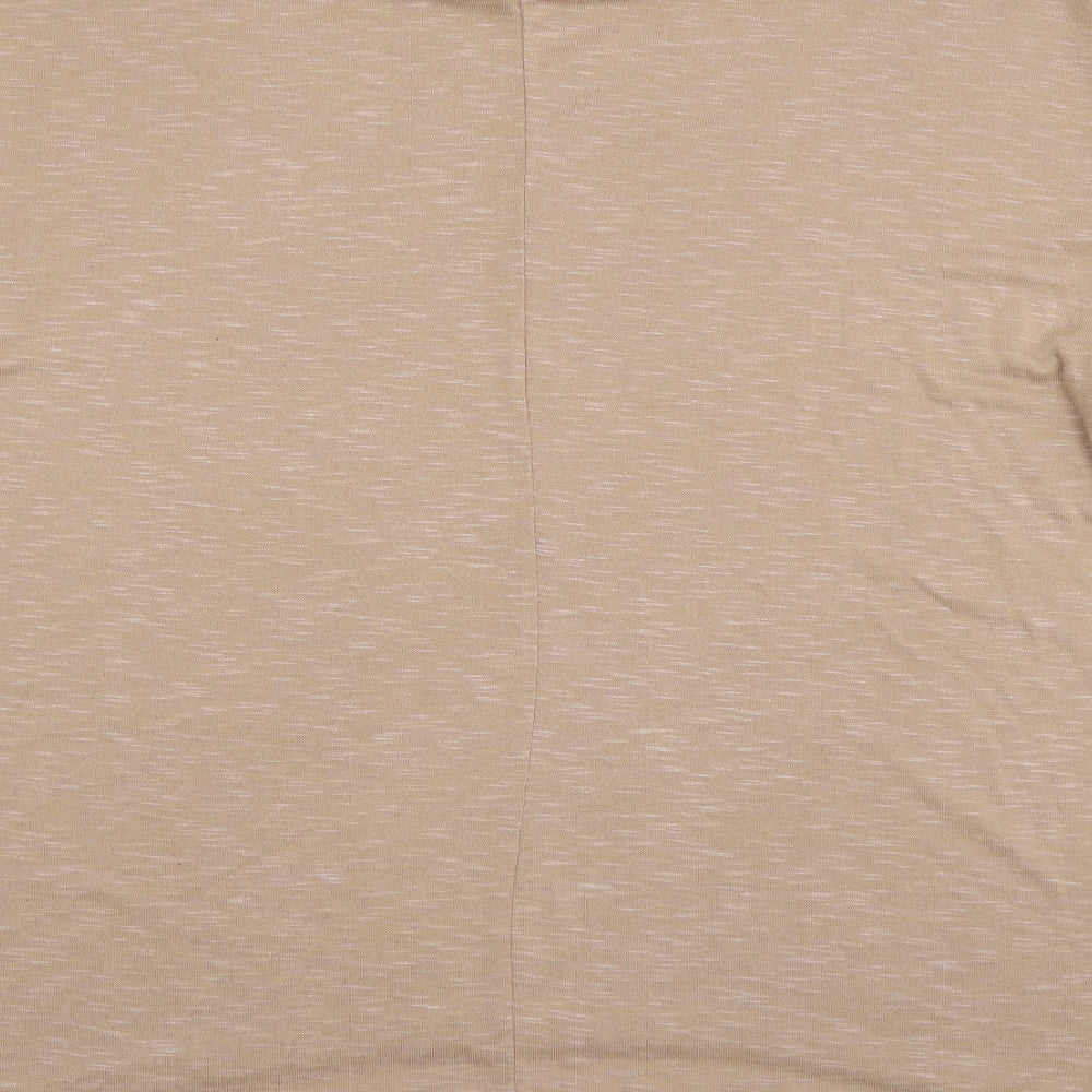 New Look Womens Brown Round Neck  Viscose Pullover Jumper Size L