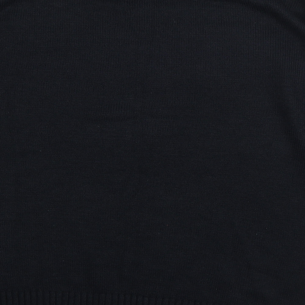 Geiorge Mens Blue Crew Neck  Acrylic Pullover Jumper Size XL