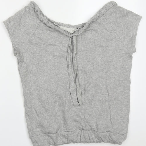 BHS Womens Grey  Cotton Pullover Sweatshirt Size 16  Pullover