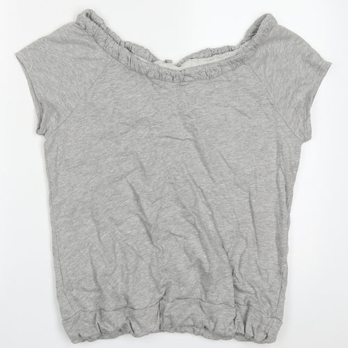 BHS Womens Grey  Cotton Pullover Sweatshirt Size 16  Pullover