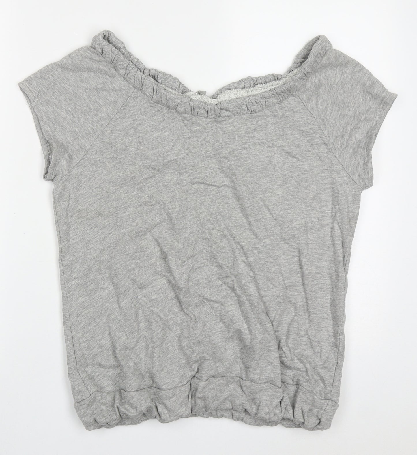 BHS Womens Grey  Cotton Pullover Sweatshirt Size 16  Pullover