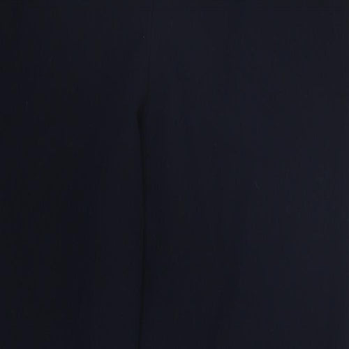 F&F Womens Blue  Polyester Trousers  Size 12 L27 in Regular Hook & Eye