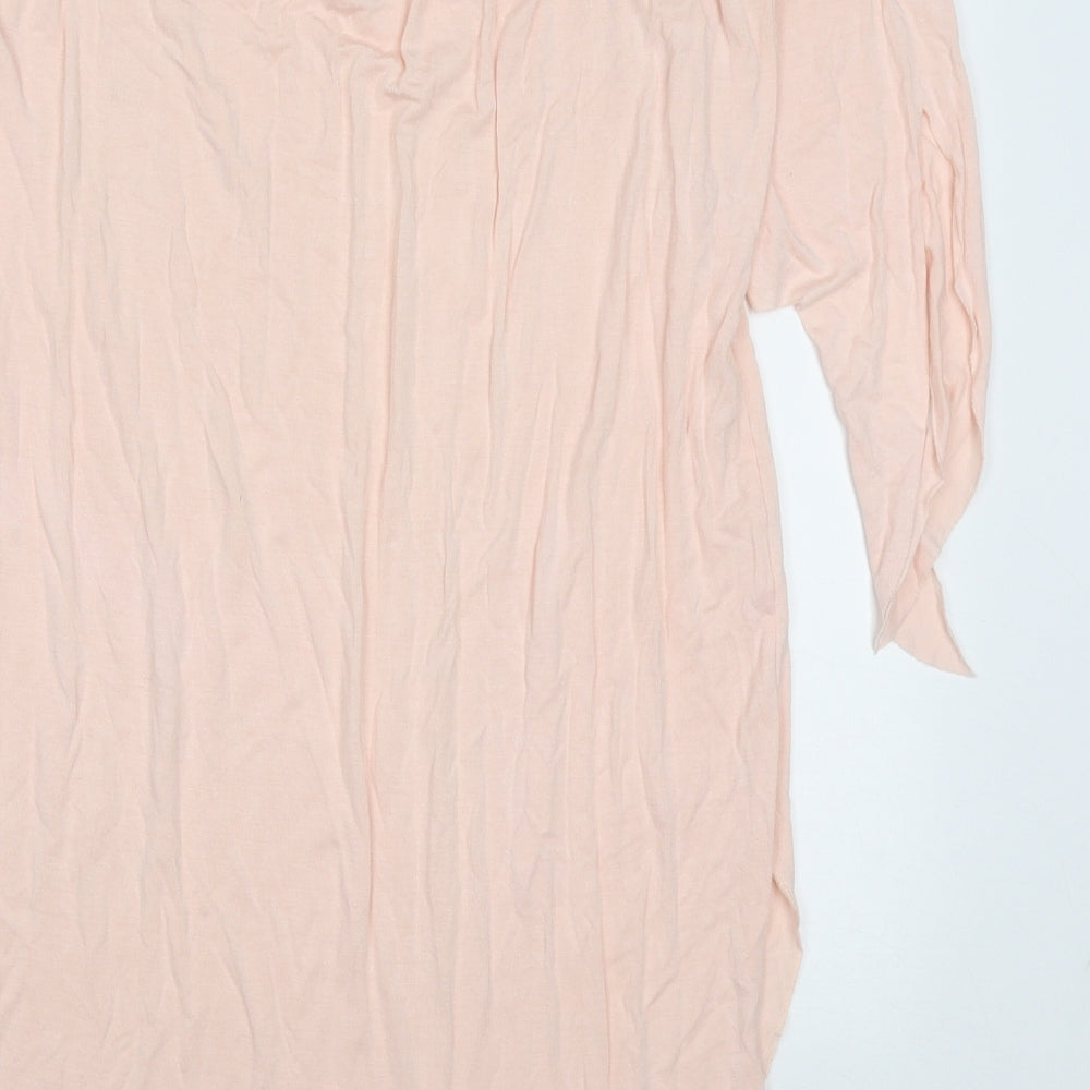 Cherry Couture Womens Pink  Viscose Basic Blouse Size M Off the Shoulder