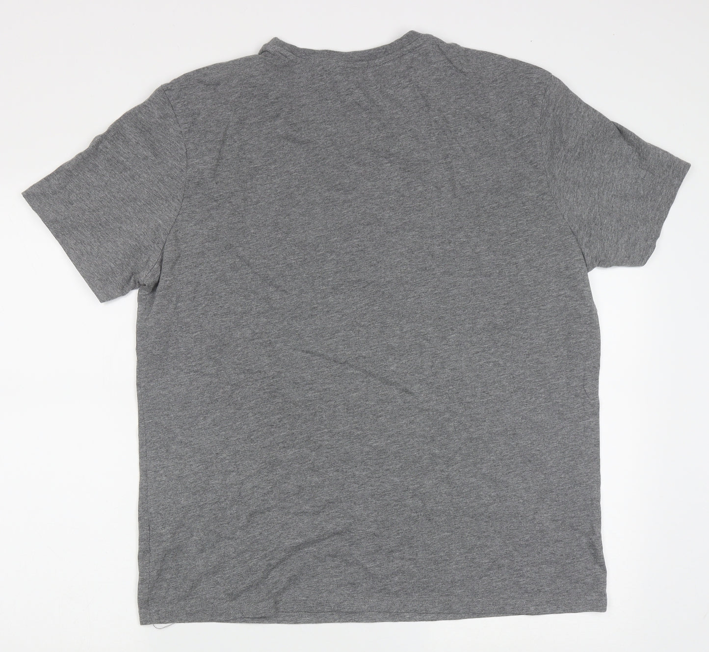 NEXT Mens Grey  Cotton  T-Shirt Size L Crew Neck