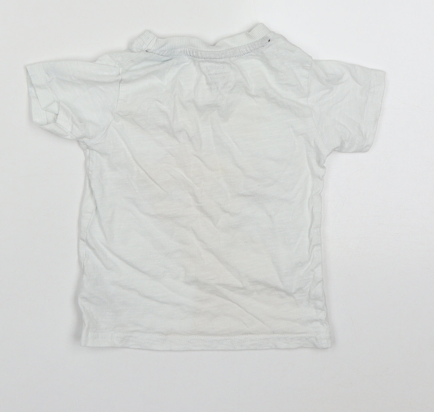 Pimark Boys White  Cotton Basic T-Shirt Size 18-24 Months Crew Neck Pullover - The Lion King