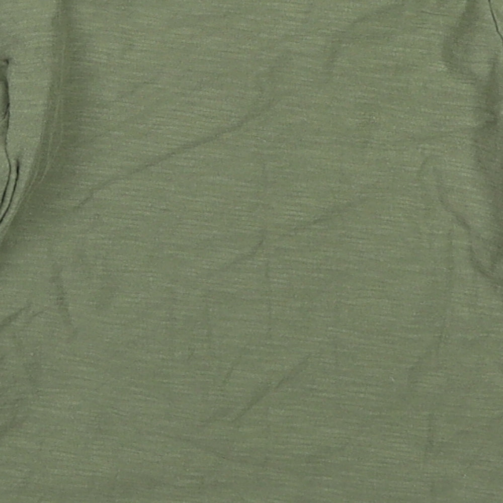 NEXT Boys Green  Cotton Basic T-Shirt Size 12-18 Months Crew Neck Pullover - Little Legend