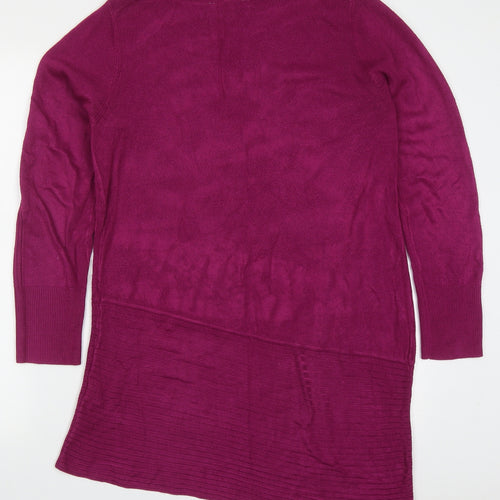 Principles Womens Pink Round Neck  Acrylic Pullover Jumper Size 10