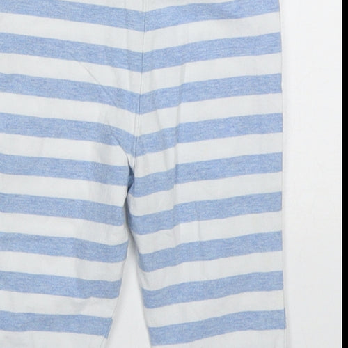 Zip Zap Baby Blue Striped Cotton Sweatpants Trousers Size 3-6 Months  Drawstring - Pyjama Pants