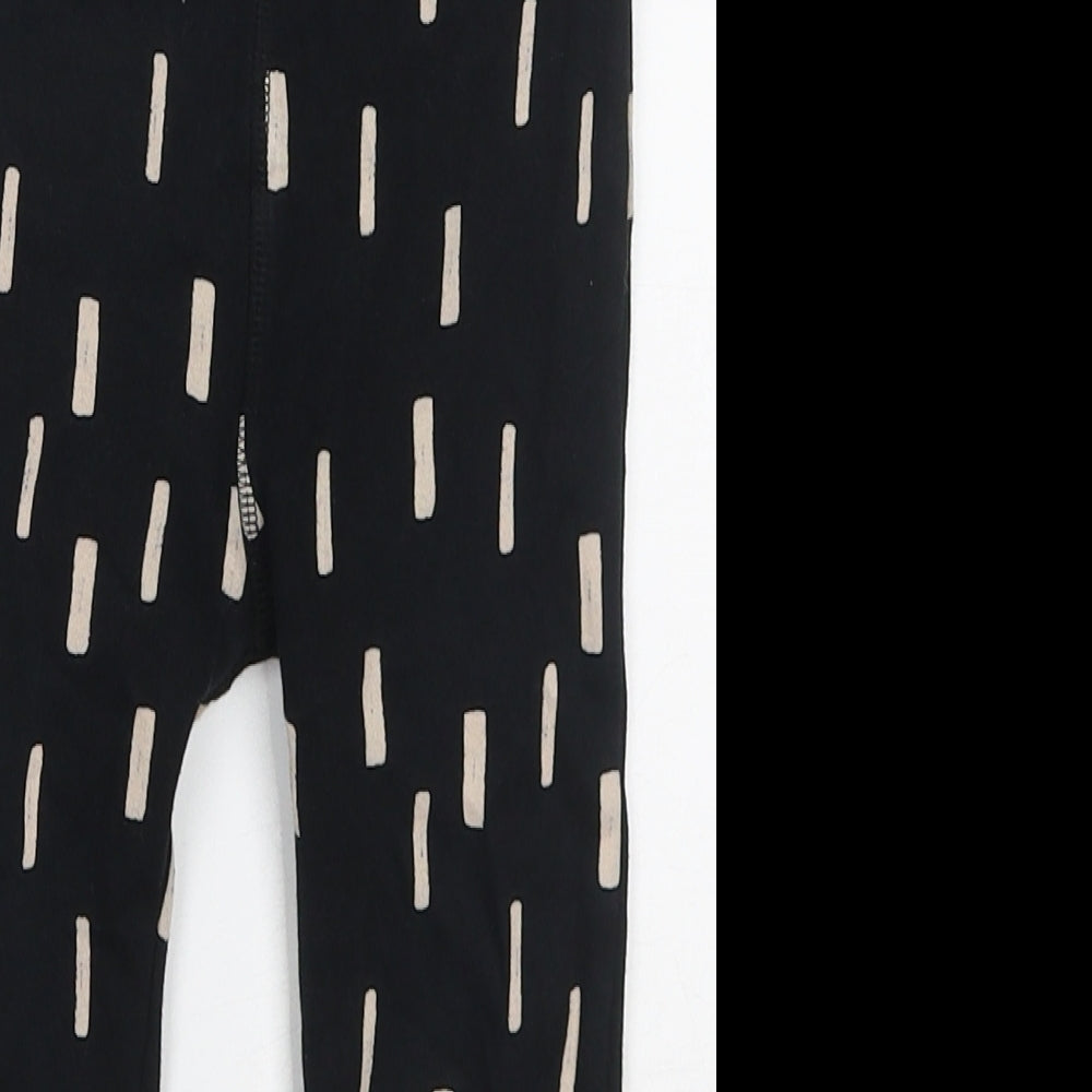 NEXT Boys Black Geometric Cotton Sweatpants Trousers Size 2-3 Years  Regular
