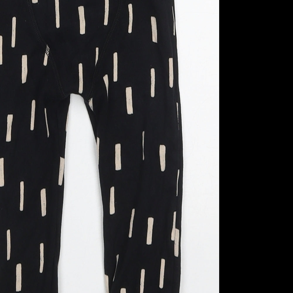 NEXT Boys Black Geometric Cotton Sweatpants Trousers Size 2-3 Years  Regular