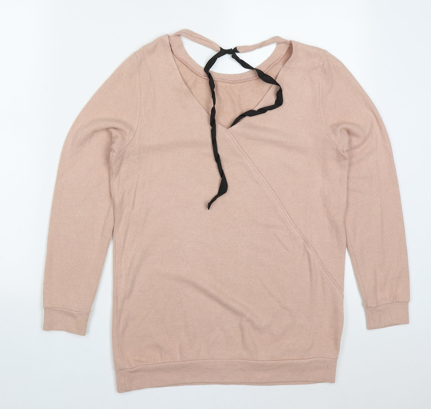 River Island Womens Pink  Polyester Pullover Sweatshirt Size 8  Pullover