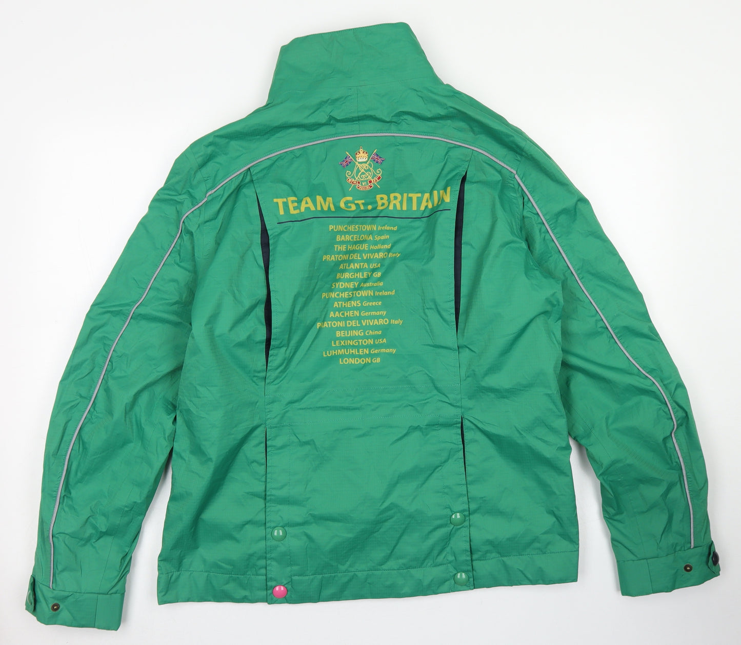 Joules Womens Green   Rain Coat Coat Size 12  Zip