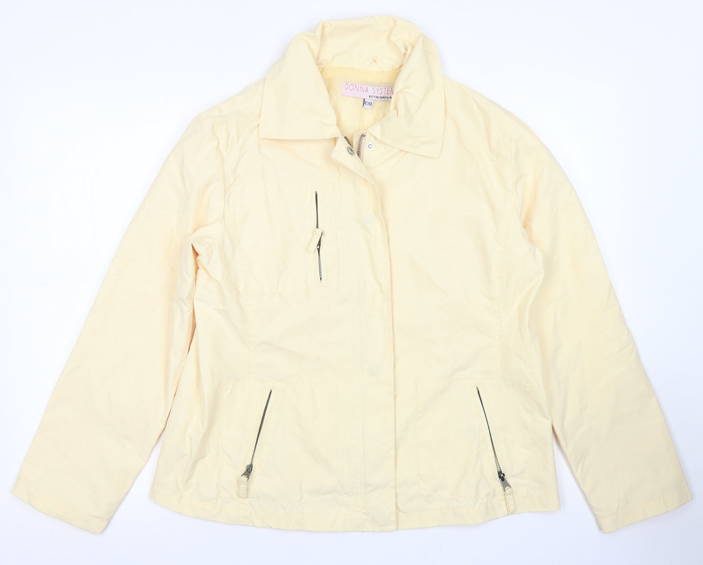 Donna System Womens Yellow   Jacket  Size 14  Zip