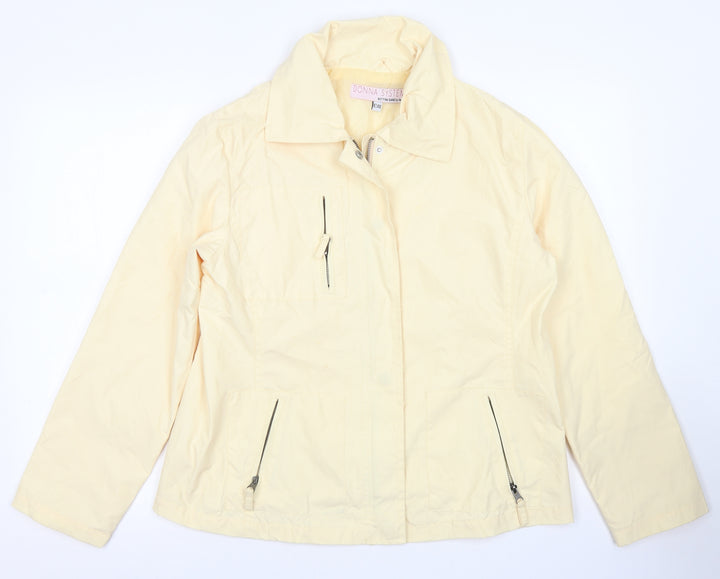 Donna System Womens Yellow   Jacket  Size 14  Zip